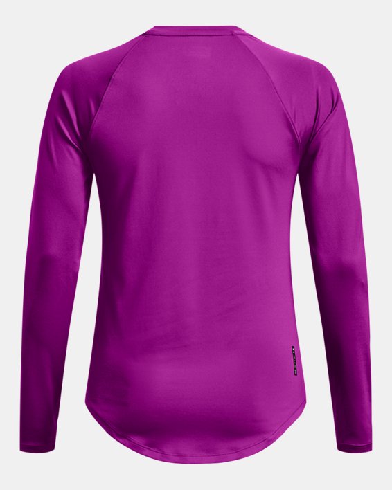 Women's UA RUSH™ Long Sleeve, Purple, pdpMainDesktop image number 6